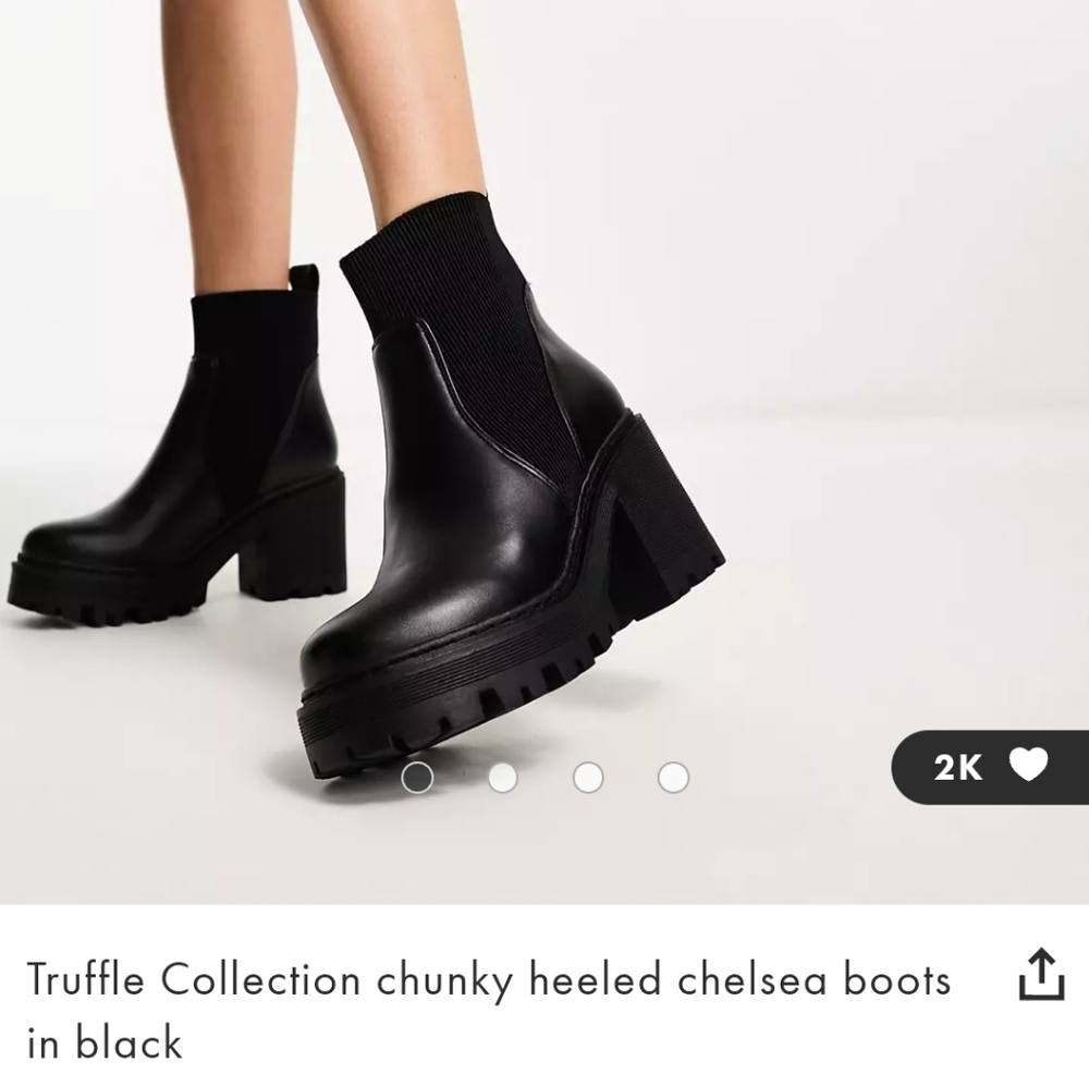 ASOS Chunky Heeled Chelsea Boots